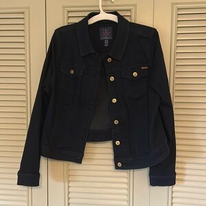 Isaac Mizrahi Live! Navy Denim Jacket